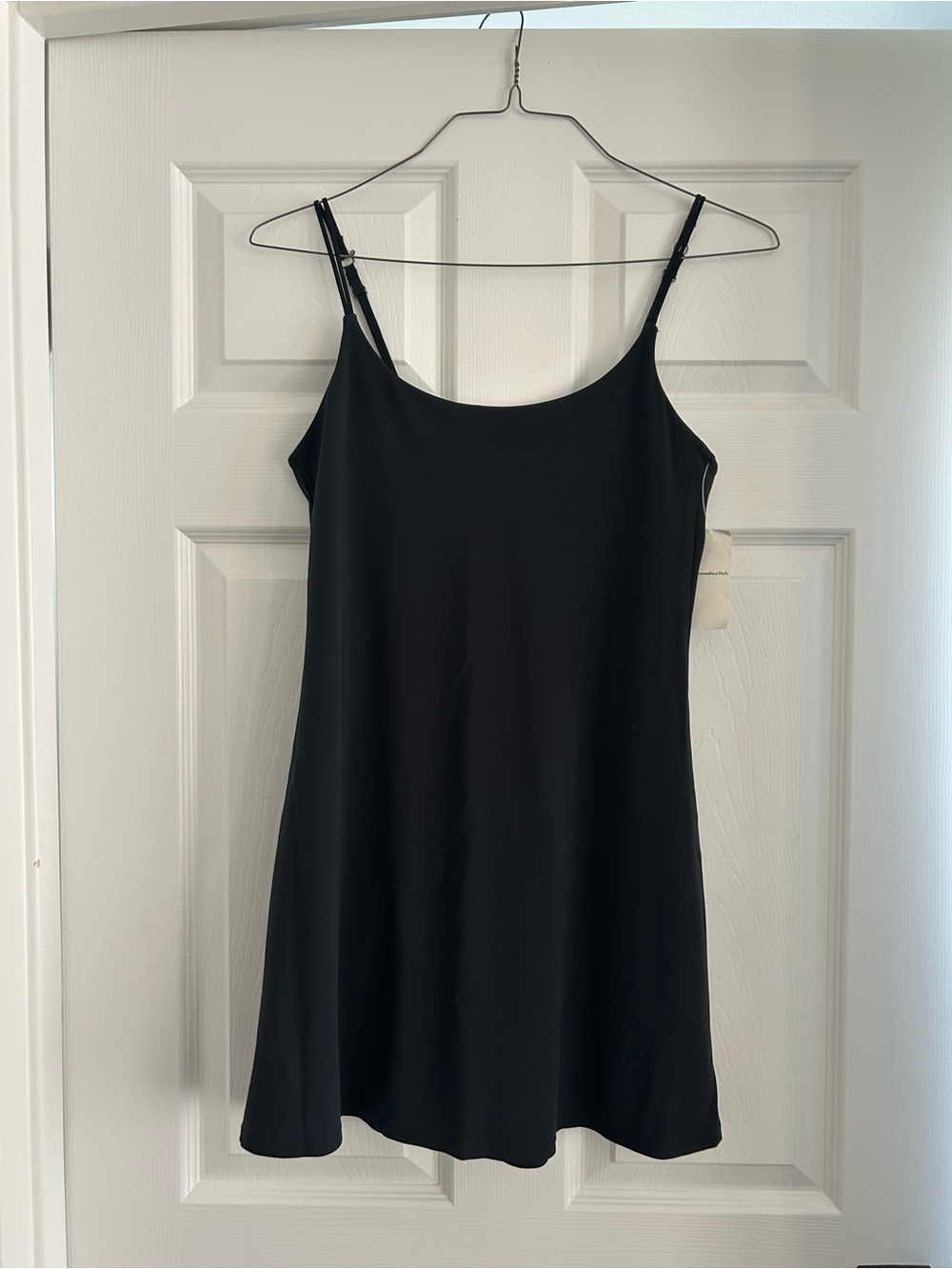 Abercrombie & Fitch Black Spaghetti Strap Mini Dress